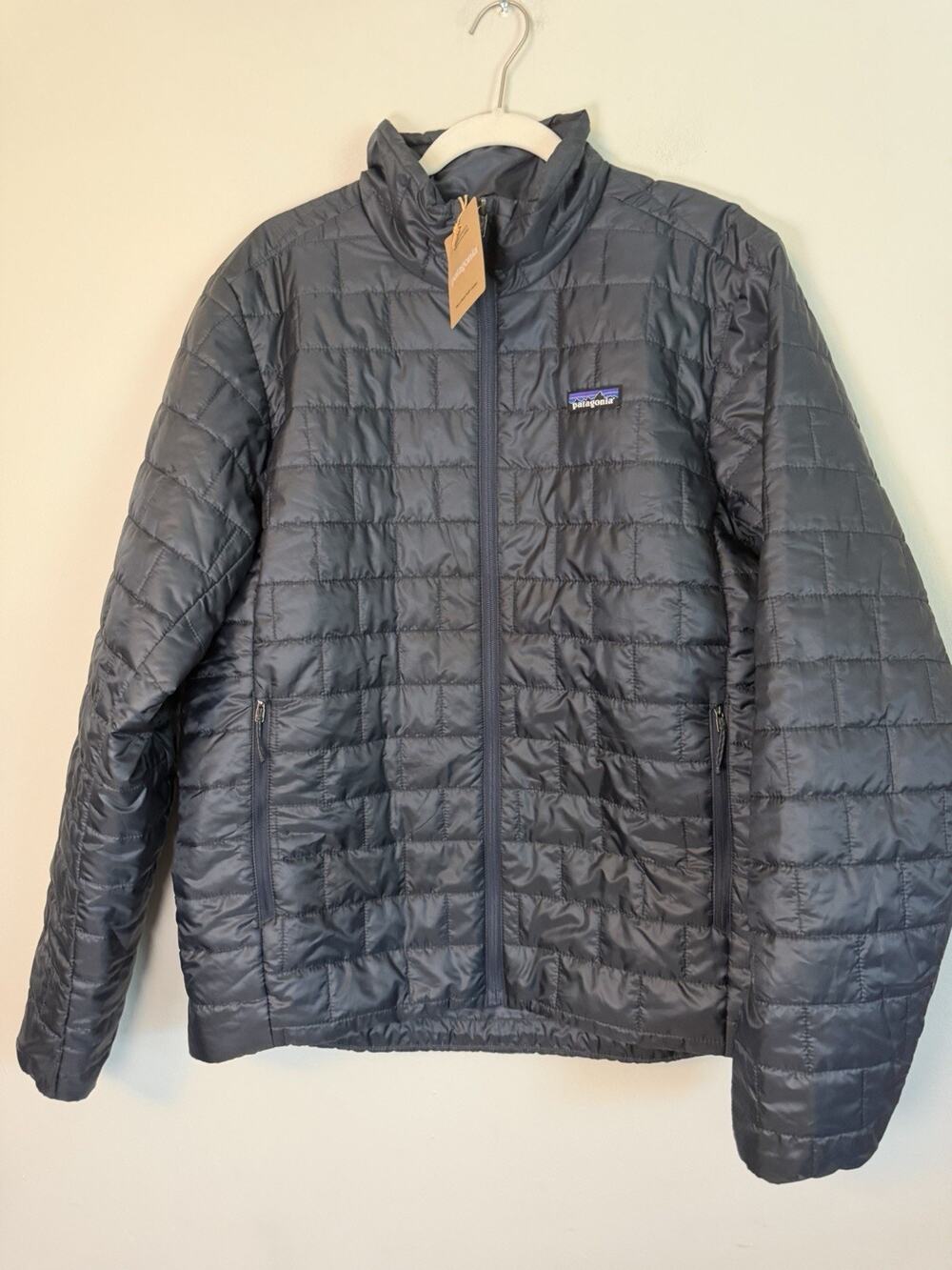 Patagonia Men's Nano Puff Jacket Coat Smoulder Blue Sz L NWT $229